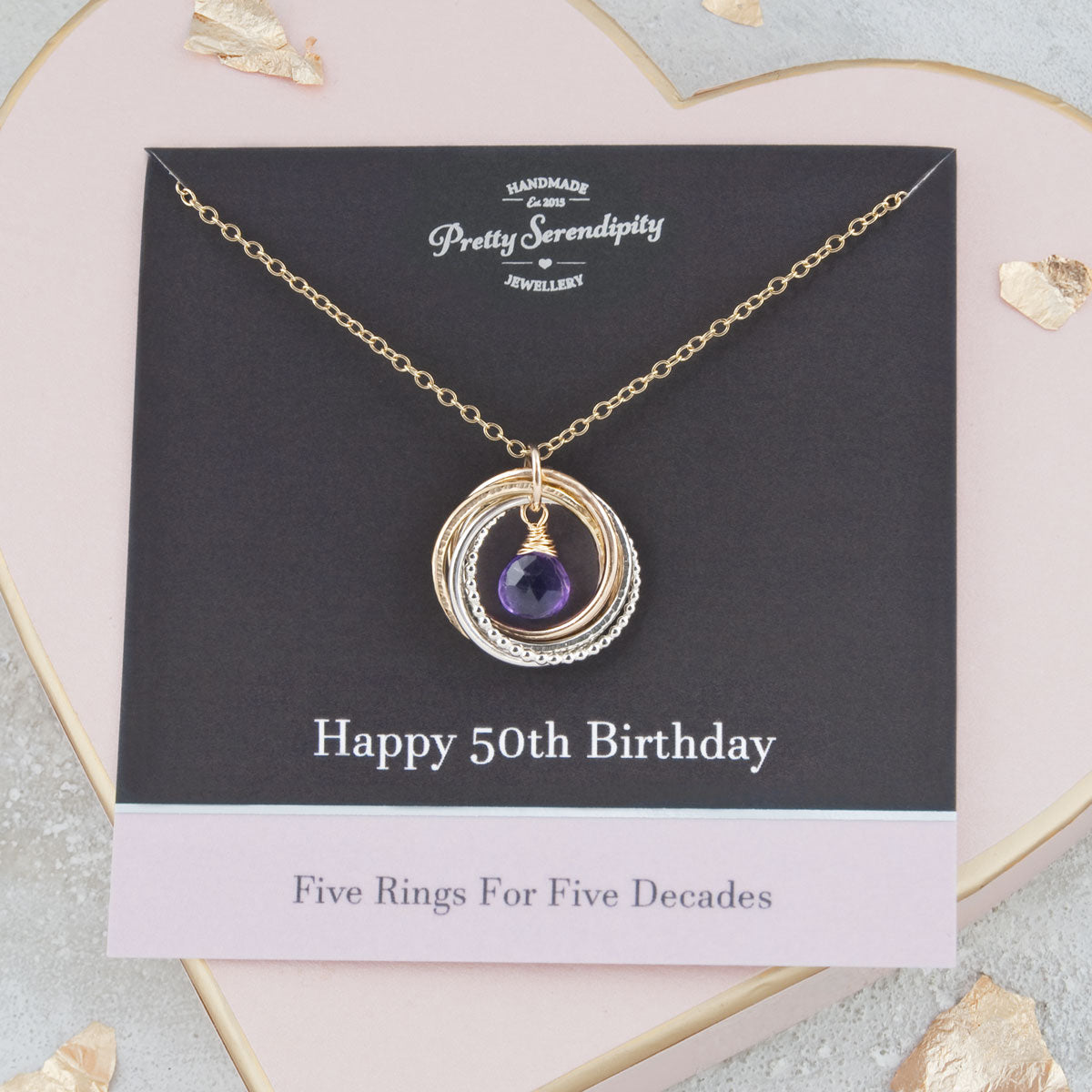 Five rings for five decades necklace deals
